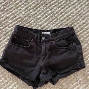 Billabong faded black cut off denim shorts size 27/US 4